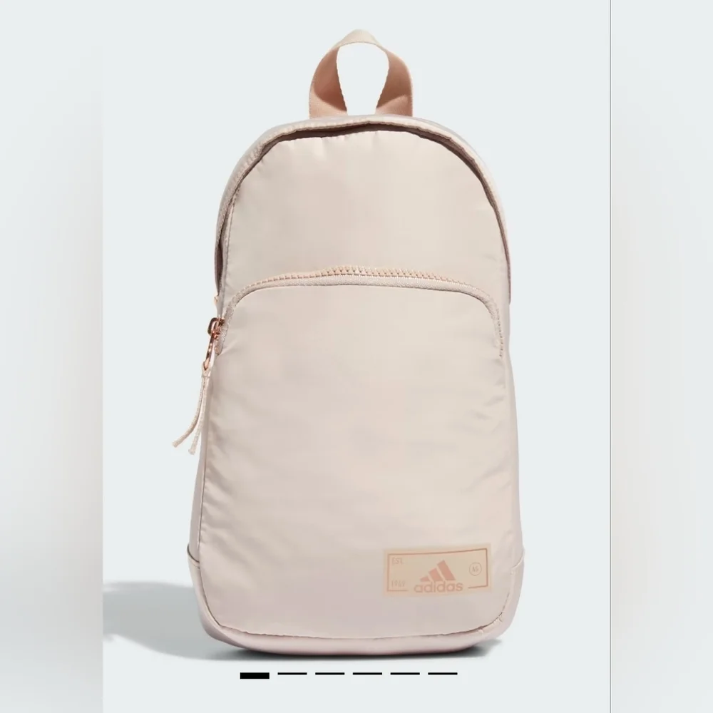 Adidas Essentials Sling Crossbody Bag Beige Pink